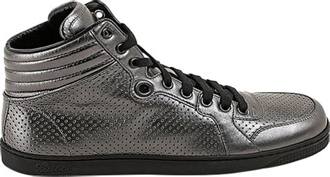 gucci men's 322730|Buy Gucci Perforated Nappa High Top 'Anthracite' .